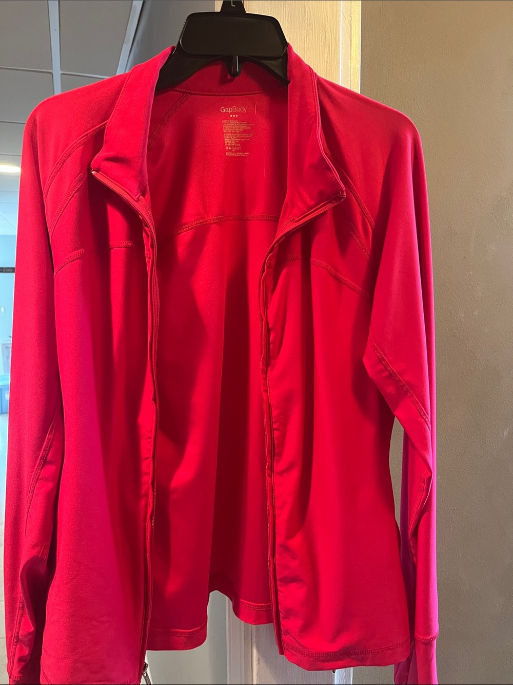 Women's Red Active Zip Jacket